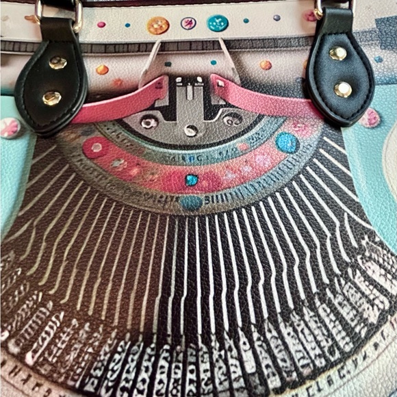 Colorful Typewriter Design Women's Bag - Picture 5 of 6